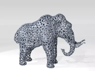Mammoth Voronoi 3D model