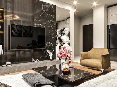  apartment interior desing model 3D model