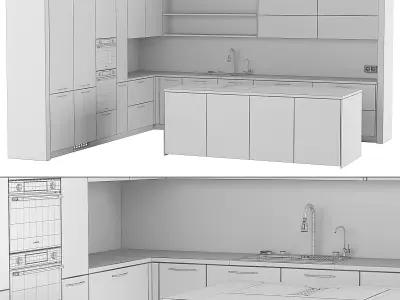 Kitchen 36 3D model purchase