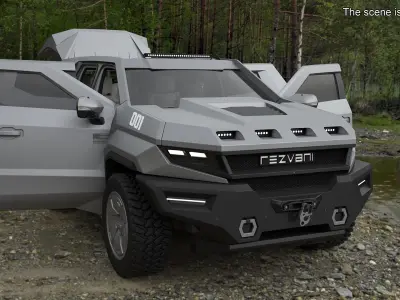  Armoured SUV Rezvani Vengeance Grey Simplified 