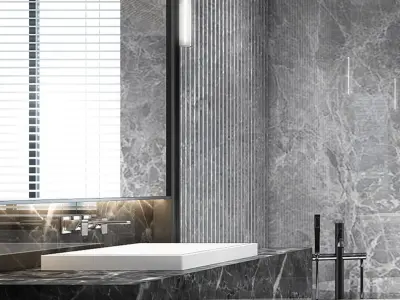 bathroom villa Modern Home decoration 3D model