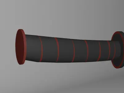 Low-Poly Katana Sword Low-poly 3D model
