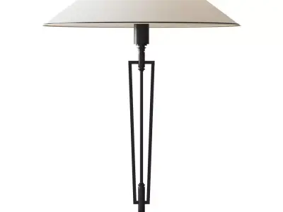 TETI IVORY SILK TABLE LAMP 3D model
