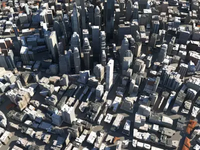 City 120 Low-poly 3D model