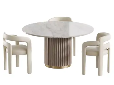 Dining table HAMBURG 3D model