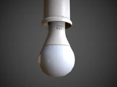 Bulb Holder  Low-poly 3D model