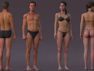  Male Female Full BodyRig 