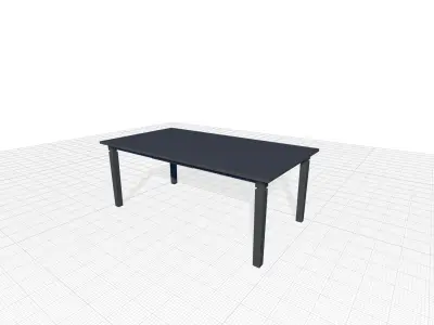 Florence-Graham Extendable Dining Table 3D model