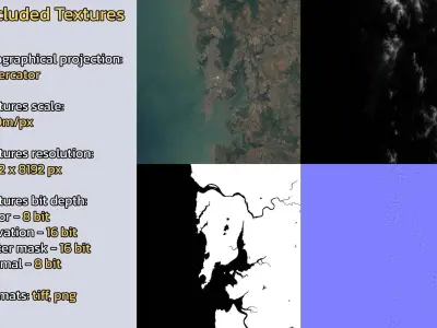 Mumbai India City Landscape 3D Model 3D model