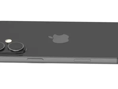 Apple iPhone 16 black 3D model
