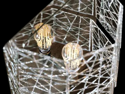 Baccarat Tuile De Cristal Frozen Sconce 3D model