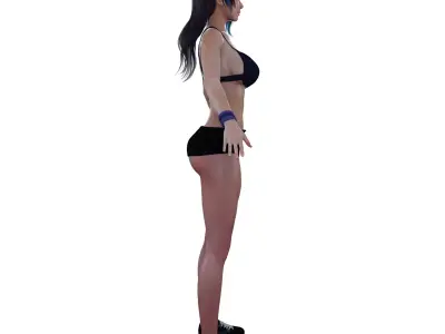 Shandy Bartender Low-poly 3D model