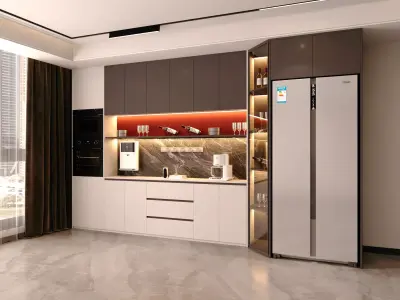 Wine cabinet Rack Cellar 3D model