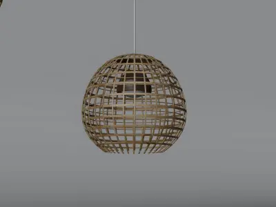 Ceiling lamp Low-poly 3D model 5