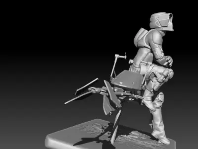 starwars scout trooper 3D print model