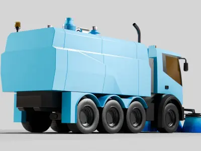 Street Sweeper 3D model