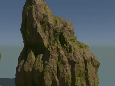 Forest rocks pack Low-poly 3D model