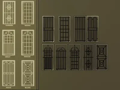 door fence asset001 3D model