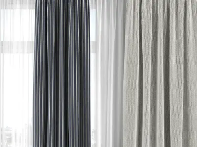 Curtain Set 295C 3D model