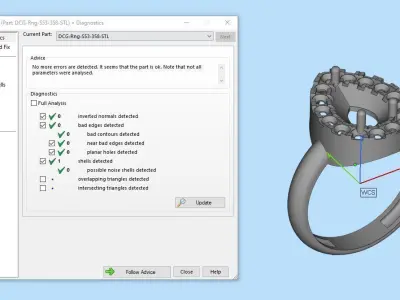 Jewelry ring 358 3D print model