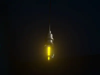 Modern Bulb - Light for Any Room Low-poly 3D model