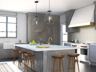 Kitchen Design Low-poly 3D model