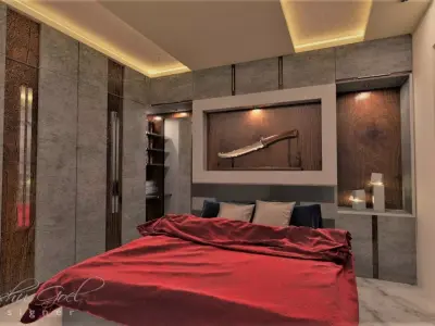 smart bedroom 3D model