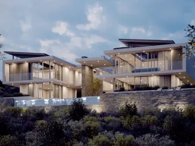 Corona - C4D Scene Files - House Rochter Exterior 3D model