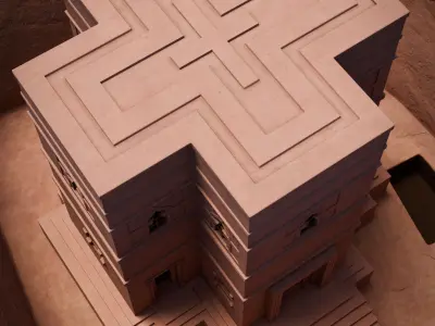 Lalibela Bete Giyorgis 3D model