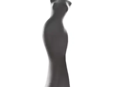 Abstract sculpture of a woman 3D model purchase