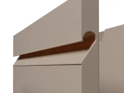 Kitchen faces in the modern style set  001 Low-poly 3D model