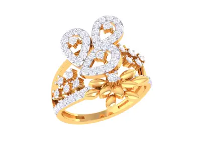  Women Ring MTL 3dm STL OBJ FBX Details 3D print model 96