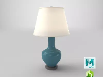 Traditional Table Light On 3D model