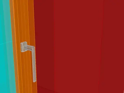 Wooden windows for viz 3D model