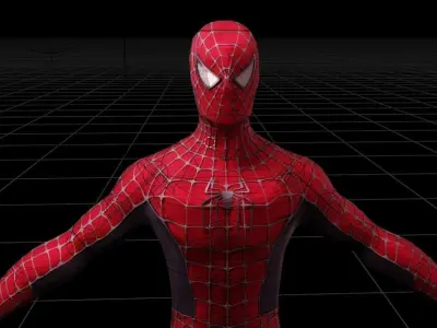 Raimiverse Spider-Man 2 with SM3 Black Suit Variant 3D model