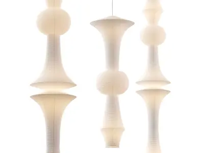 Akari E H Pendamt Lights 3D model