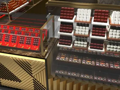 Chocolate Kiosk 3D model