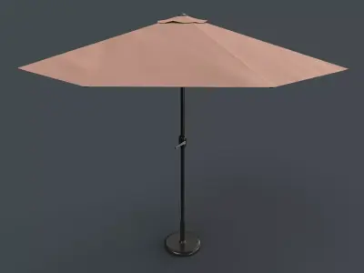 PBR Traditional Parasol Low-poly 3D model