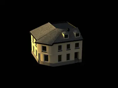 Free Lowpoly Building Free 3D model