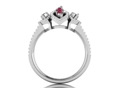 diamond ring for women 3D print model purchase