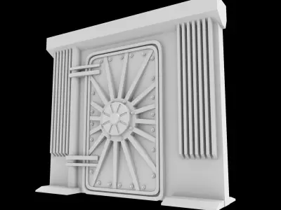 SCI FI SILO SERIES DOORS - PRINTABLE 3D  3D print model