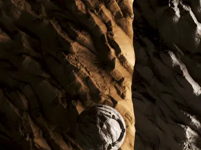 H124 Rock Cliff - PBR - 4K - Seamless - SBSAR Texture