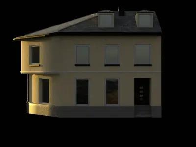 Free Lowpoly Building Free 3D model