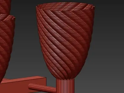 Chandelier Barovier Toso 3D model