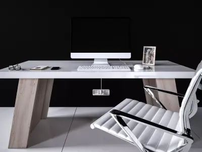 Office Desk - Interior Office Furniture 10 3D model