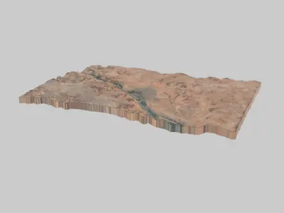 NIAMEY City Low-poly 3D model