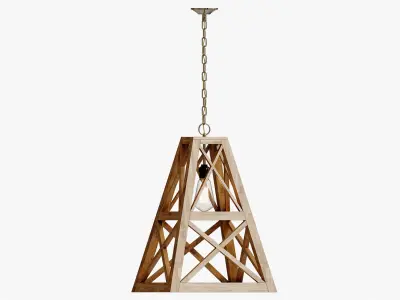 DERBY WOOD PENDANT 3D model