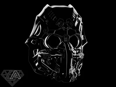 SCI-FI Pirat custom helmet 3D print model