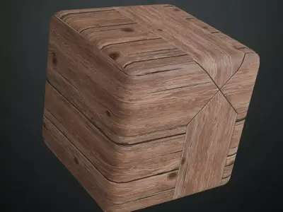 Medieval Celtic Cross Wood Carving PBR Seamless Texture