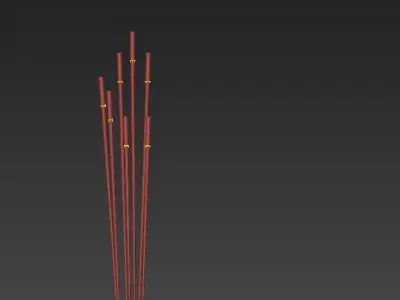 GIUNCO wooden floor lamp 3D model